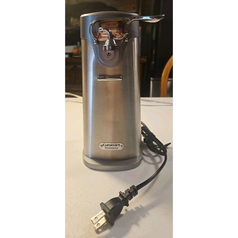 Cuisinart SCO-60 Electric Can Opener Stainless Steel Silver 60W 120V Tested EUC